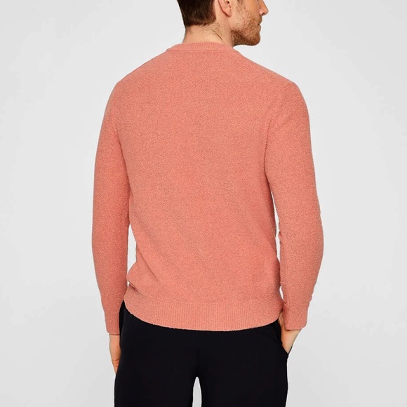 Bouclé Crewneck Sweater - New With Tags - NEVER WORN - 300 Pink - Picture 2 of 5